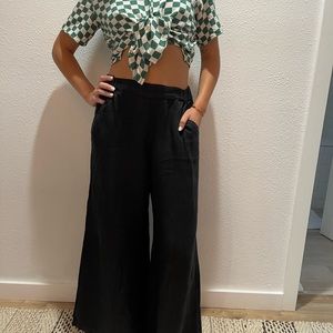 CP Shades - wide leg linen pants - Medium